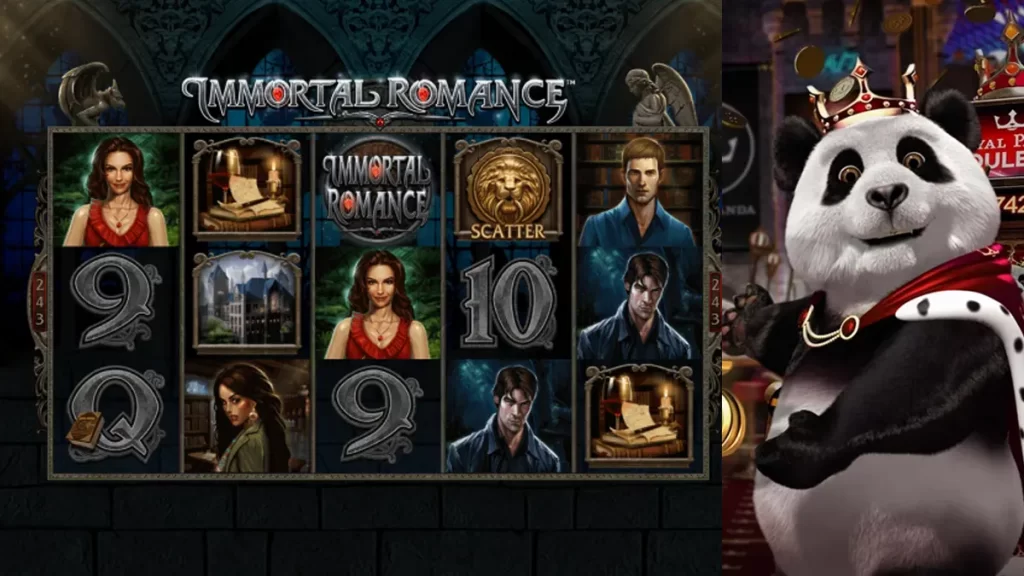 Immortal Romance Mega Moolah at Royal Panda Casino 