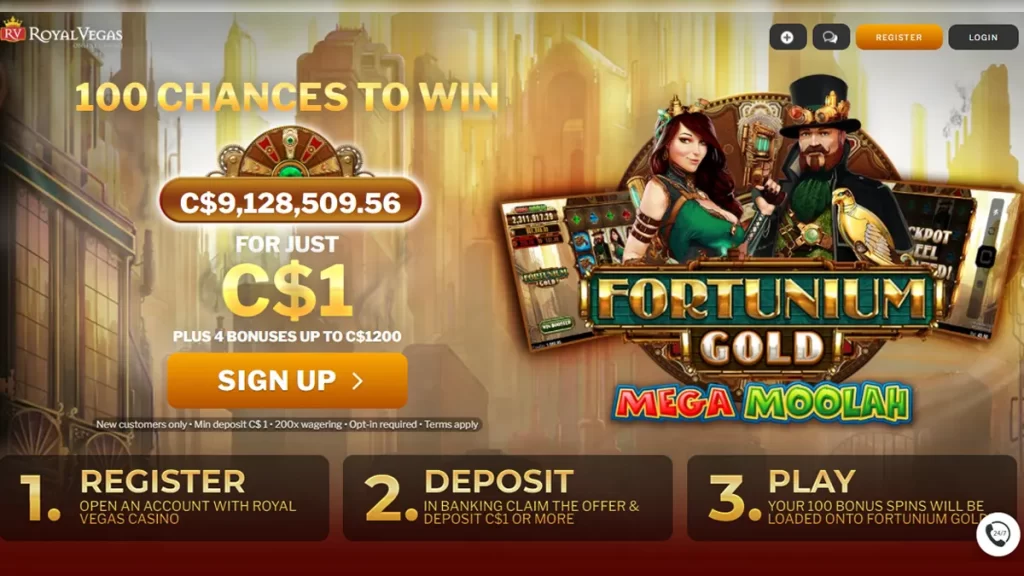 Royal Vegas Casino Fortunium Gold