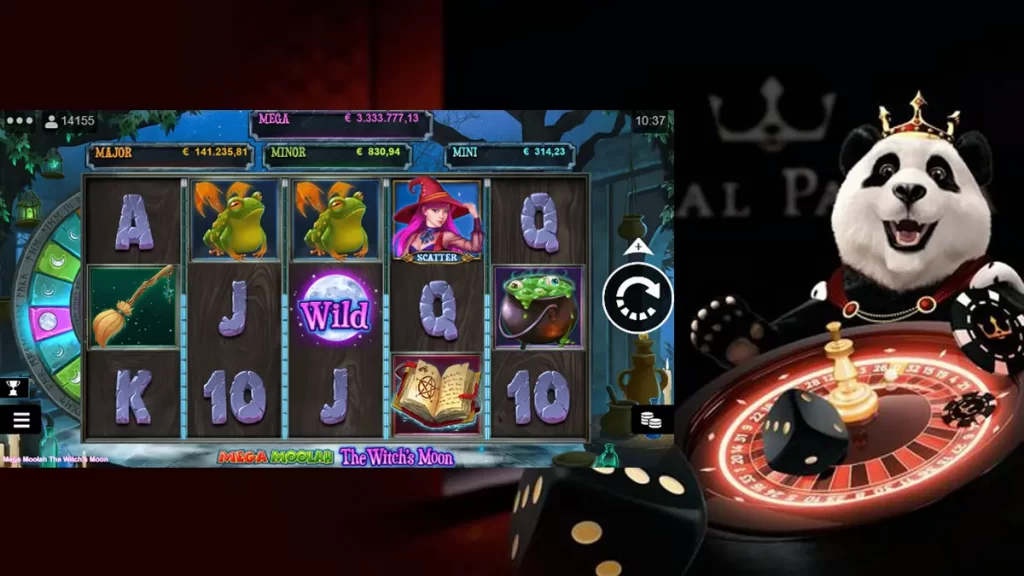 The Witch's Moon Mega Moolah at Royal Panda Casino
